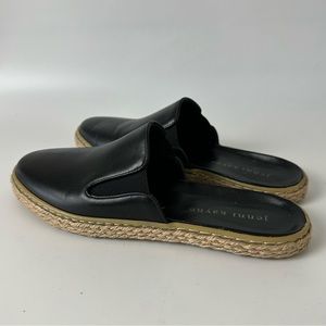 Jenni Kayne Leather  Mule Flats Sandal Size 35 US 5 EUC Espadrille Marina